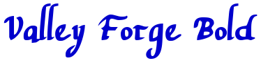 Valley Forge Bold шрифт